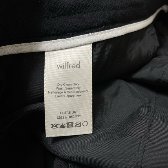 ARITZIA Wilfred Exergue Pleated Tie Front Black Minimalist Dress Short Size 8 - Picture 10 of 13